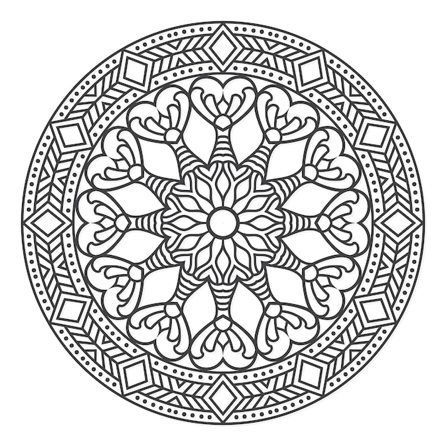 Mandala blumenkunstdesign