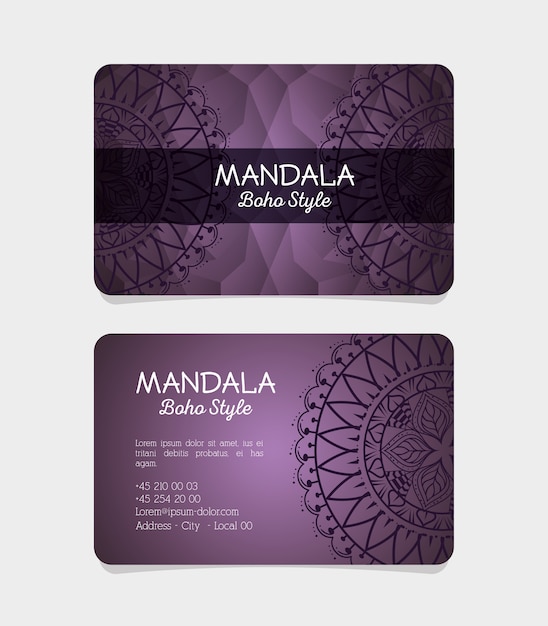 Mandala boho stil flyer