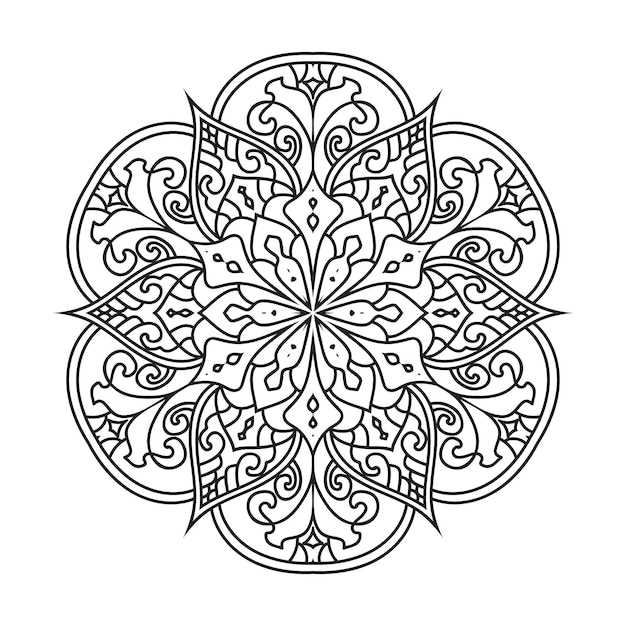 Mandala-design für erwachsene malseite