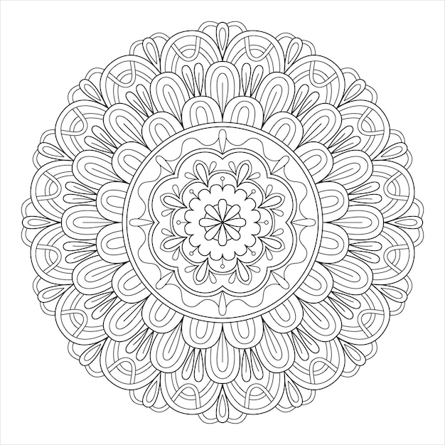 Mandala-design für malvorlagen für erwachsene