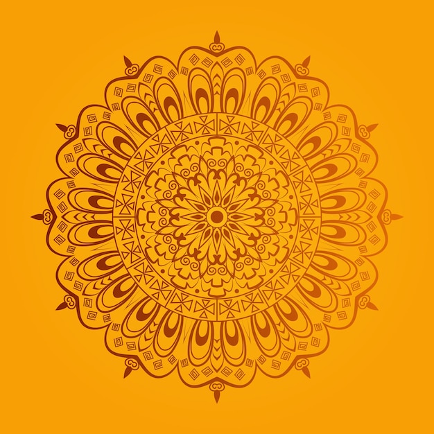 Mandala-design im arabesken-stil