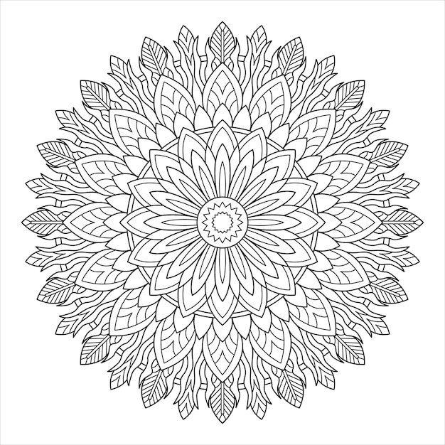 Mandala-design zum ausmalen