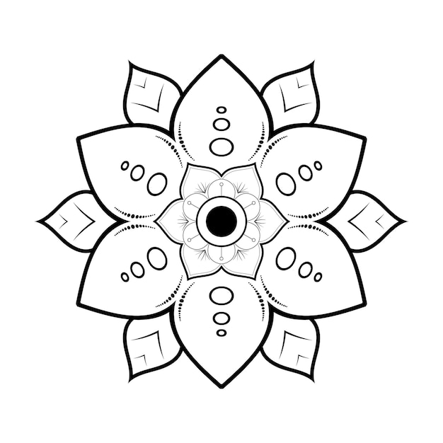 Mandala design zum ausmalen