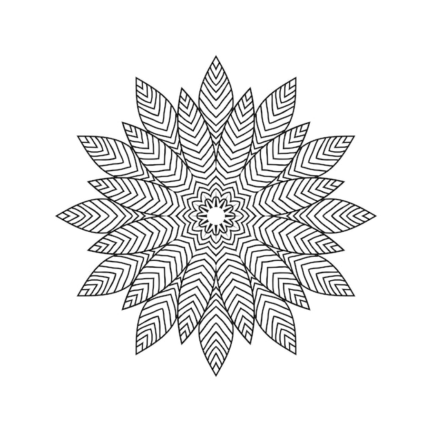Mandala entwirft eine vektorillustration des hintergrunds