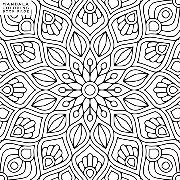 Mandala färbung illustration