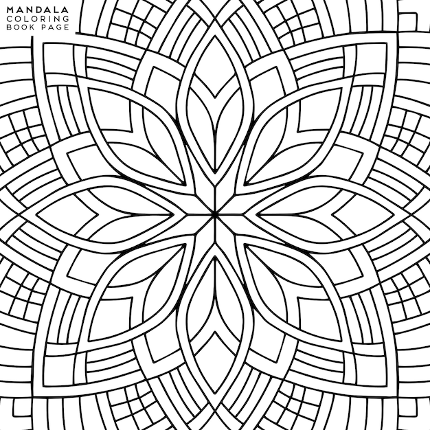 Mandala färbung illustration