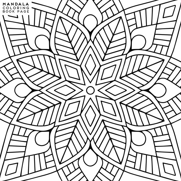 Mandala färbung illustration