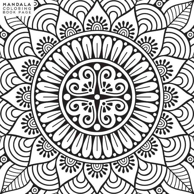 Mandala färbung illustration