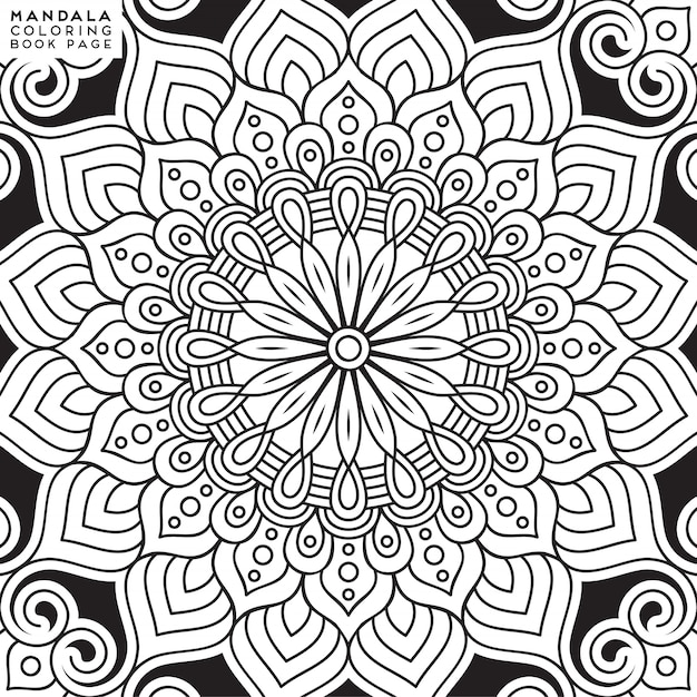 Mandala Färbung Illustration