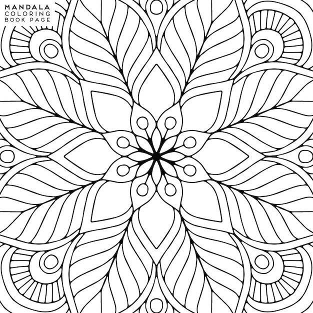 Mandala Färbung Illustration