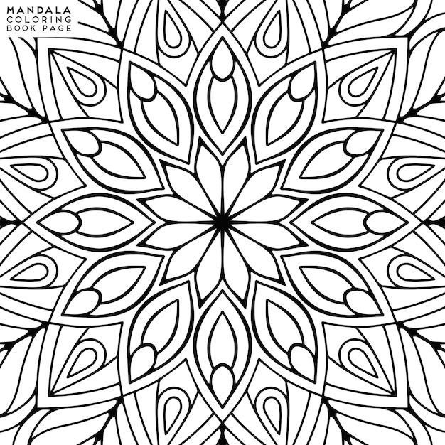 Mandala Färbung Illustration