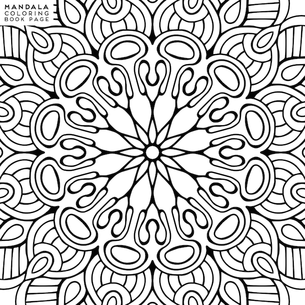 Mandala färbung illustration