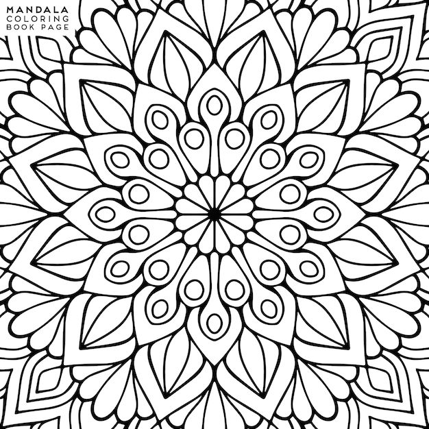 Mandala färbung illustration