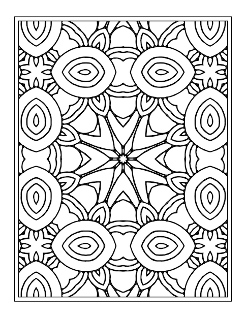 Mandala-färbung seite kdp malbuch-design