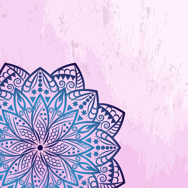 Vektor mandala-grunge-hintergrund
