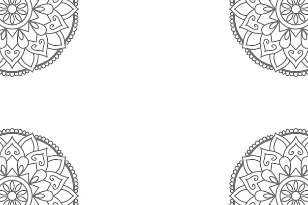 Vektor mandala-hintergrund-ethno-stil-design-vektor-illustration