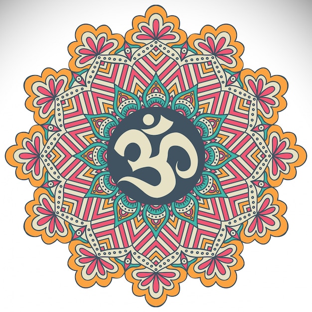 Mandala hintergrund vintage dekorative elemente hand gezeichnet hintergrund