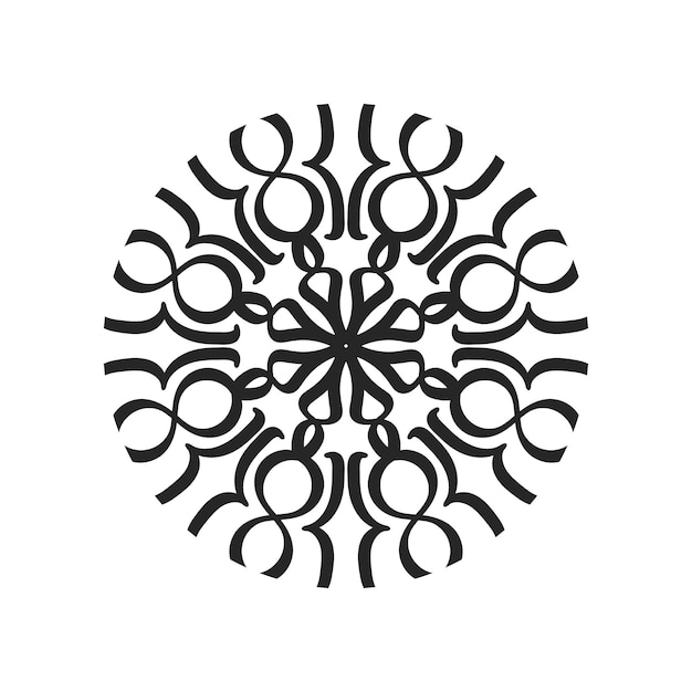 Mandala-illustration runder ornament-muster-vektor