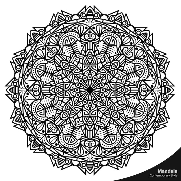 Mandala-kunst-natürliches muster dekorativ