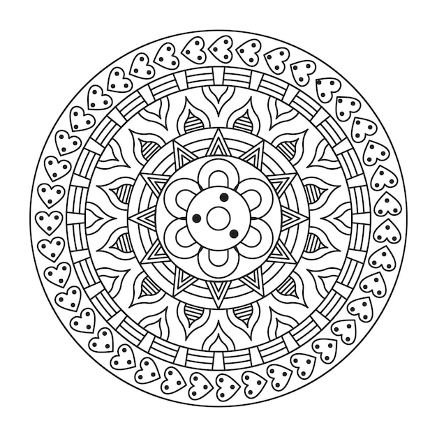 Mandala linear design