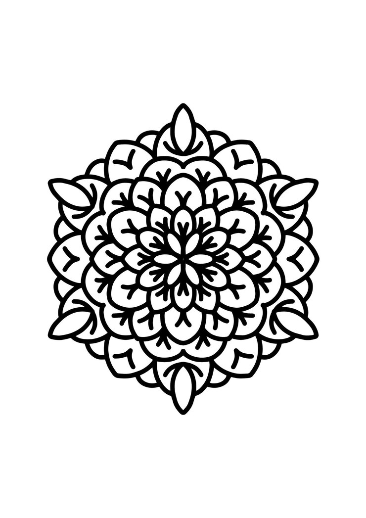 Vektor mandala-malbuch für bildungskinder und dekorationshaus