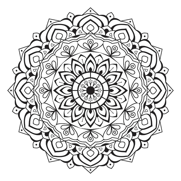 Mandala-malvorlagen-design