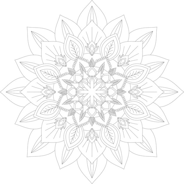 Mandala malvorlagen