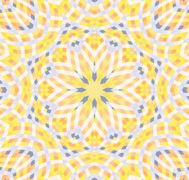 Mandala medaillon geometrischer vektor nahtloses muster orientalisches des