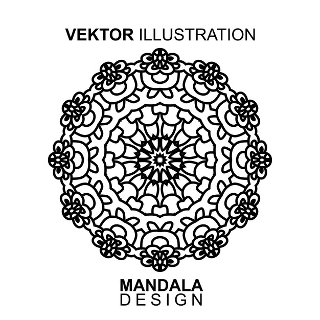 Mandala-muster-vektor. vektor-illustration