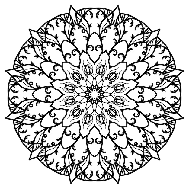 Mandala ornament oder blumenmuster