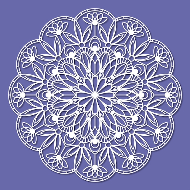 Mandala-papierschnitt-design