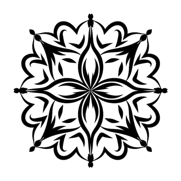 Mandala rundes Muster Elegantes Ornament für Grafikdesign Vektorillustration