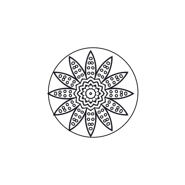 Vektor mandala-set mit goldfarbigen elementen rahmen