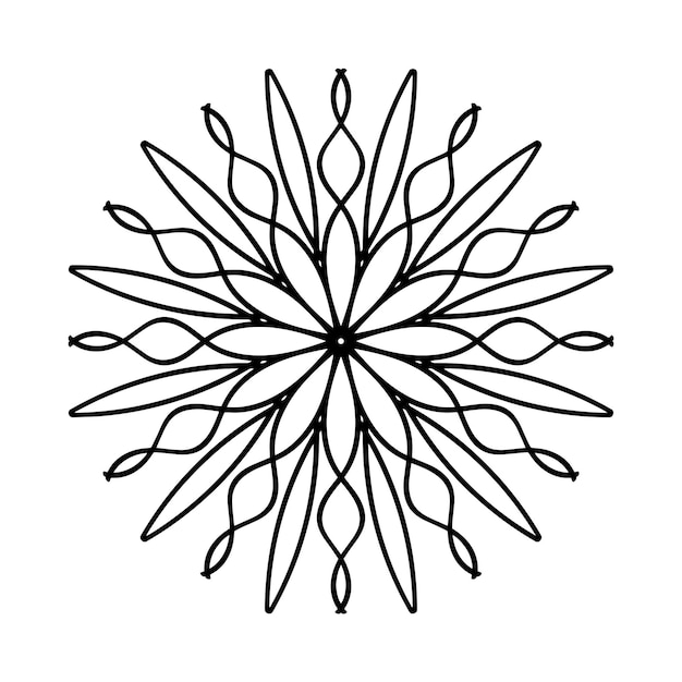 Mandala-stilvektor und -muster