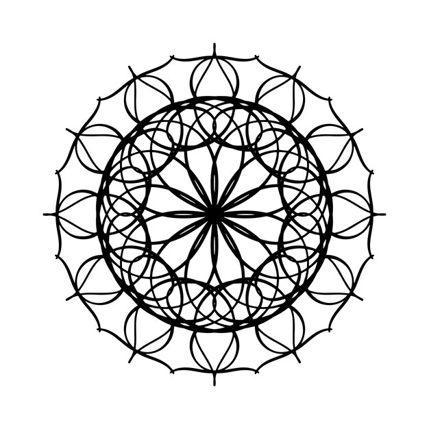 Vektor mandala-stilvektor und -muster