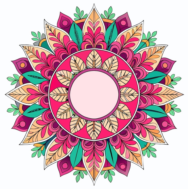 Vektor mandala vektor mandala blumen mandala blüten mandala orientalische mandala farbmandala