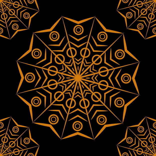 Vektor mandala vektorgrafiken indien festival-stil