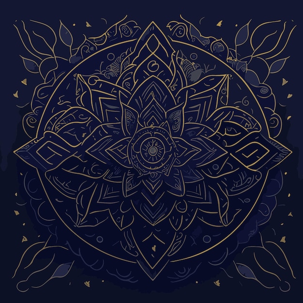 Vektor mandala-vektorillustrationsgrafik