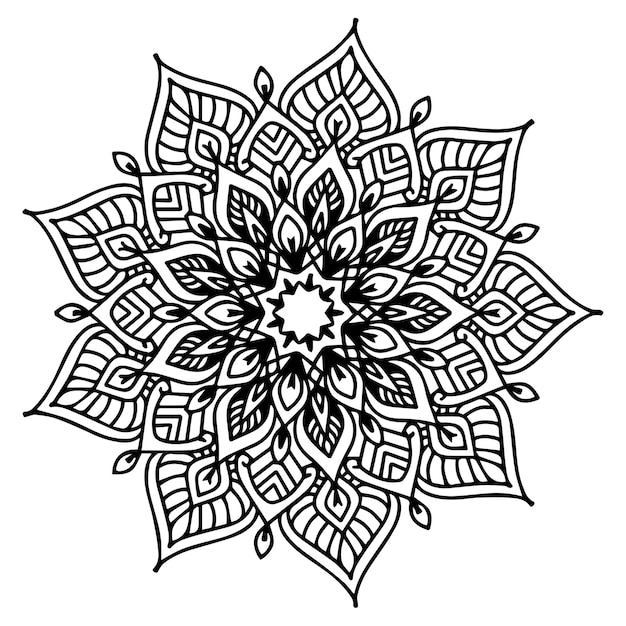 Mandalas malbuch, blütenform, orientalische therapie, yoga-logos.