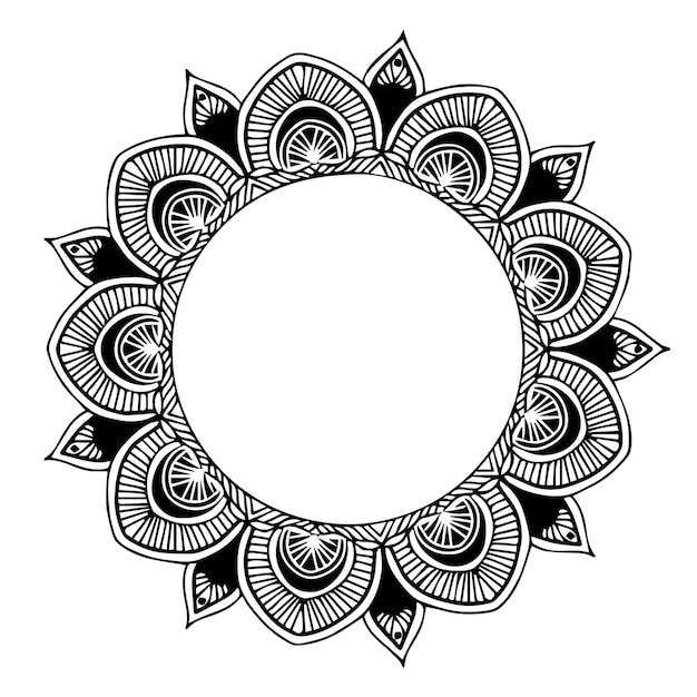 Vektor mandalas malbuch