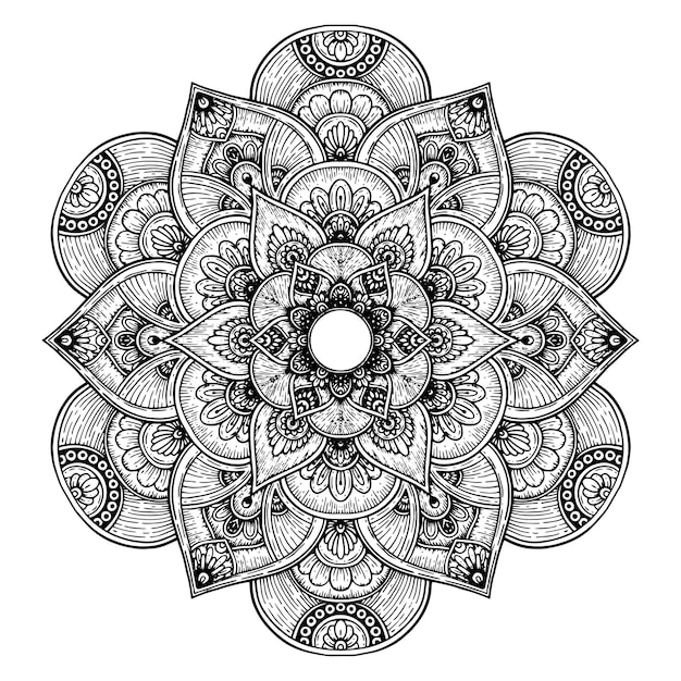 Vektor mandalas malbuch,