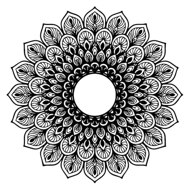 Vektor mandalas malbuch