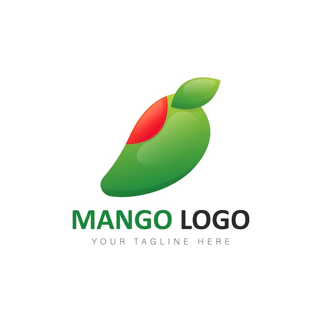 Mango-logo-gradienten-design-illustration