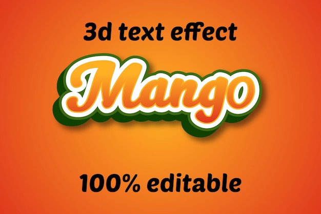 Mango-texteffekt