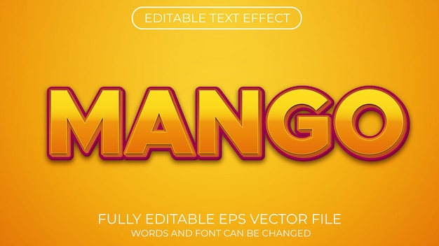 Vektor mango-texteffekt