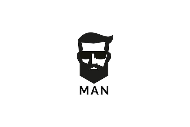 Vektor mann kopf logo