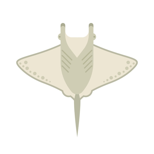 Vektor manta- oder stingray-vektorillustration