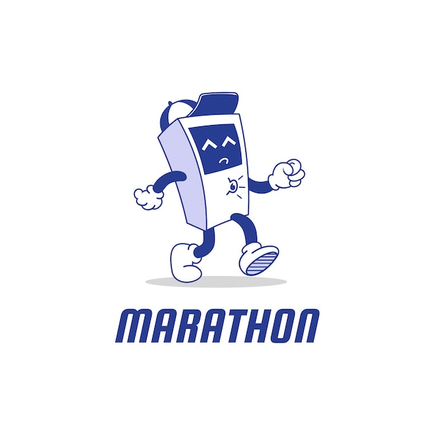 Marathon-maskottchen-design