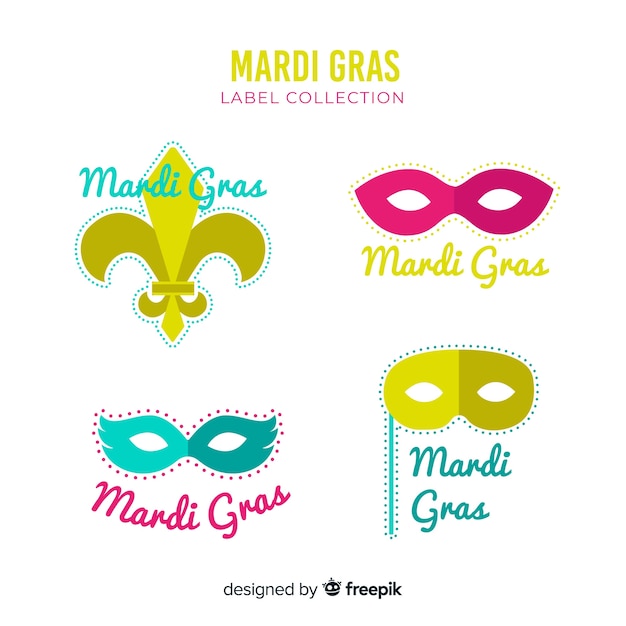 Mardi gras label kollektion