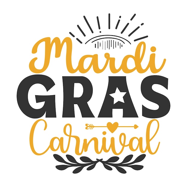 Vektor mardi gras svg-design